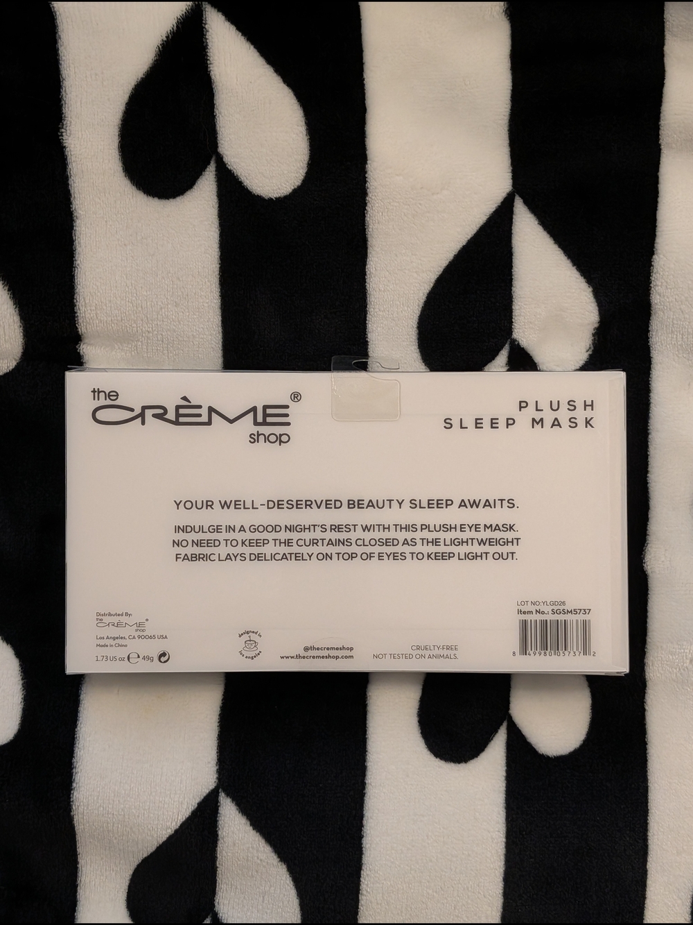 The Crème Shop A-Sleepy Alien Plush Sleep Mask Alien Eye Mask 🆕 - Picture 3 of 3